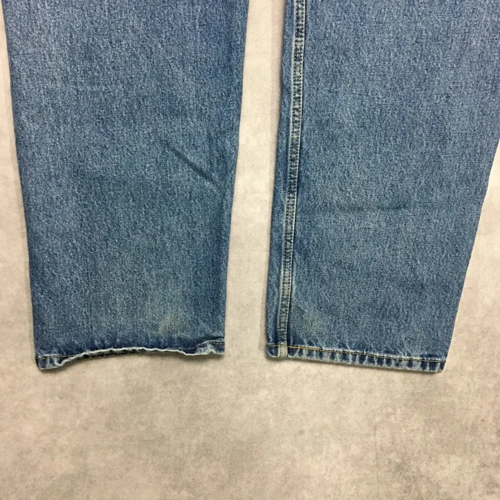 Levis‎ Mens 505 Regular Fit Blue Jeans size 40x29 Cotton Denim Pants Zipper Fly